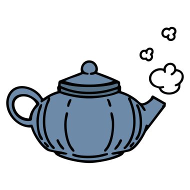 Bir seramik Japon çay demliği.