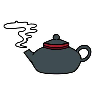 Japon çaydanlığı. Taze demlenmiş.