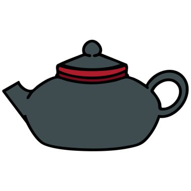 Sade bir Japon çaydanlığı.