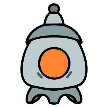 Japon taşı tapınağı içeriden aydınlatıldı.