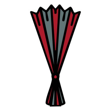 Kapalı geleneksel Japon hayranı.