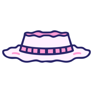 Parlak neon renkli geleneksel Brezilya brandası şapka