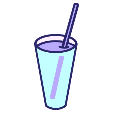 Parlak neon renkli klasik bir Brezilya kaipirnha kokteyli.