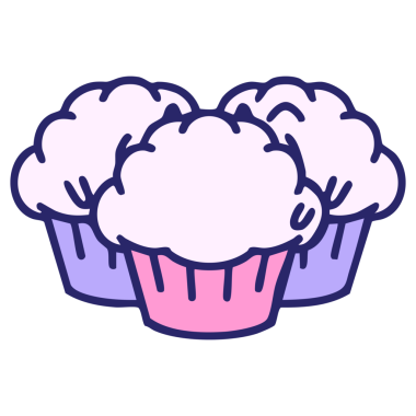 Parlak neon renkli geleneksel Brezilya hindistan cevizi mantarı tatlısı