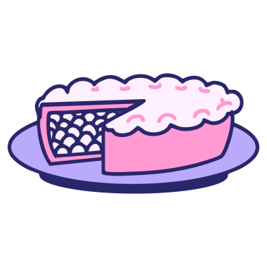 Parlak neon renkli geleneksel Brezilya empadao tavuklu turtası.