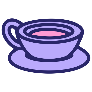 Parlak neon renkli geleneksel Brezilya kahvesi.