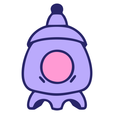 Japon taş tapınağı içeriden aydınlık neon renklerle aydınlatılmış.