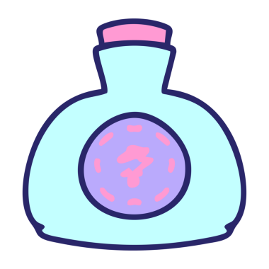 Geleneksel Japon kil şişesi parlak neon rengi.