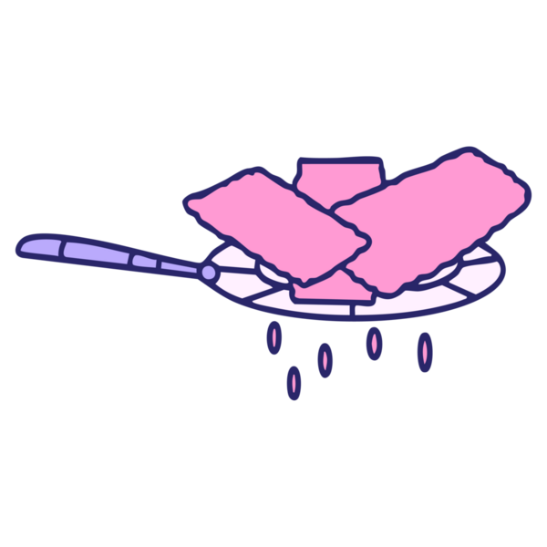 Parlak neon renkli koyu yağda kızartılmış Brezilya pastelleri.