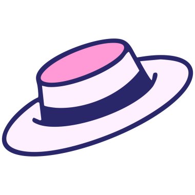 Parlak neon renkli geleneksel Brezilya şapkası.