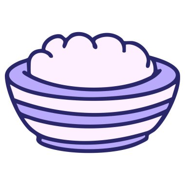 Brezilya geleneksel pirinci, parlak neon rengi kâsede.