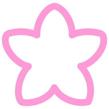 Japon tarzı parlak neon rengine uygun tek bir çiçek tasarımı