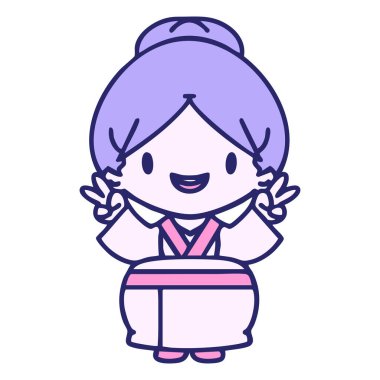 Mutlu Japon gelini parlak neon renginde evliliği kutluyor.