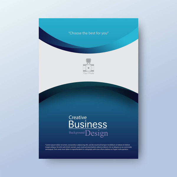 Креативный дизайн бизнес-фона искушает место для текста для обложки, листовки, книги, брошюры или плаката.