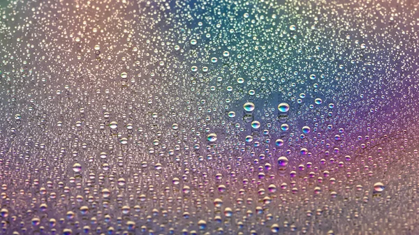 点滴的水摘要梯度背景彩色滴落纹理 彩虹梯度 高度纹理的图像 小深度的场 有选择的软重点 — 图库照片