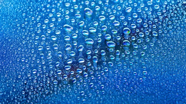 Gotas Agua Fondo Gradiente Abstracto Textura Gota Color Gradiente Azul — Foto de Stock