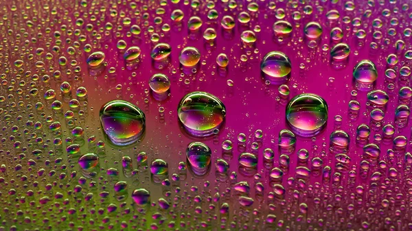 Νερό Σταγόνες Αφηρημένο Υγρό Φόντο Χρωματιστή Μακρο Υφή Μιας Σταγόνας — Φωτογραφία Αρχείου