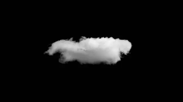 白云在黑暗的背景下与世隔绝 黑白大气模板 戏剧性的云彩 刷底座 — 图库照片