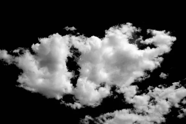 Imagem Preto Branco Nuvens Brancas Céu Escuro Nuvens Dramáticas Modelo — Fotografia de Stock