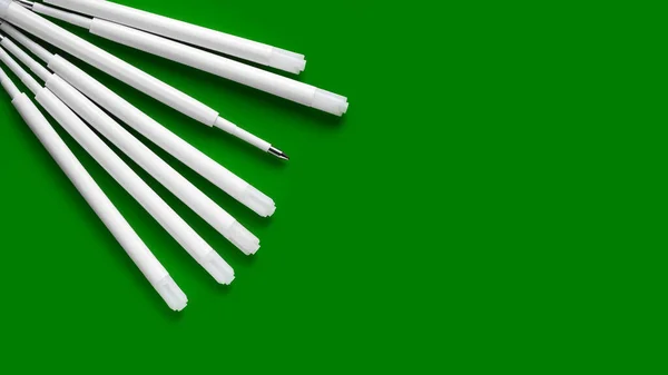 Tükenmez Kalem Doldur Tükenmez Kalemler Için Plastik Dolgular Uzayı Kopyala — Stok fotoğraf