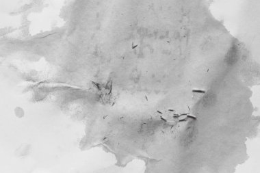 Islak kağıt. Beyaz kağıtta ıslak, kirli bir leke. Soyut doku