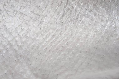 Somon deseni. Somon derisinin dokusu yakın plan. Seçici yumuşak odak