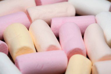 Şekerlemeler. Bir demet mini şekerlemenin yakın çekimi. Yumuşak odak