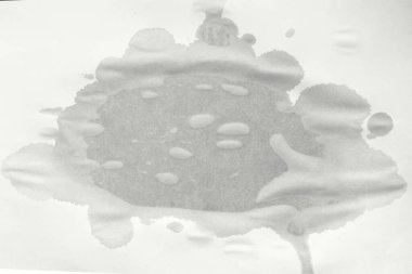 Boş ıslak kağıtlar. Kağıt üzerinde ıslak bir nokta. Islak ofis kağıdı. Soyut doku