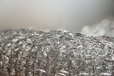 Soyut doku. Metal teller yakın plan. Makro fotoğrafçılık