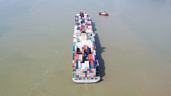 Klang Malaysia October 2022 Container Ship Fully Loaded Different Container — Stock Photo, Image