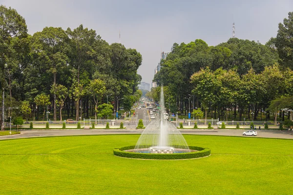 Chi Minh Ville Vietnam Novembre 2022 Fontaine Eau Parc Devant — Photo