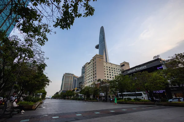 Мин Вьетнам Ноября 2022 Года Bitexco Financial Tower Является Небоскребом — стоковое фото