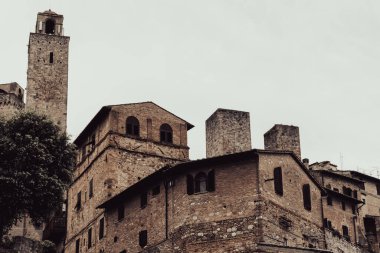 San gimignano siena eyaletinde, Toskana, Kuzey ve orta İtalya bir duvarlı küçük Ortaçağ tepe yeridir. ince kuleler kenti olarak bilinen.