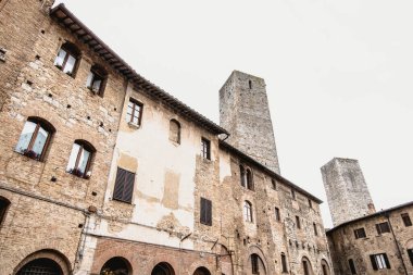 San gimignano siena eyaletinde, Toskana, Kuzey ve orta İtalya bir duvarlı küçük Ortaçağ tepe yeridir. ince kuleler kenti olarak bilinen.