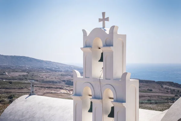 Santorin Est Une Île Grecque Des Cyclades Dans Mer Égée — Photo