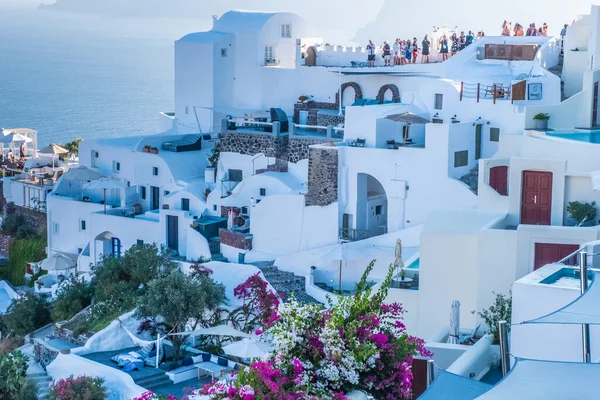 Sommerziel Europa Reisekonzept Landschaftlich Berühmte Landschaft Der Insel Santorin Oia — Stockfoto