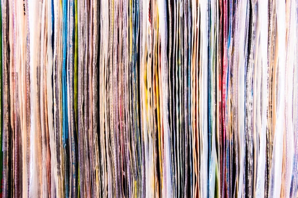 stock image Stack of old vinyl records. closeup. High-quality photo stack of old vinyl records. closeup