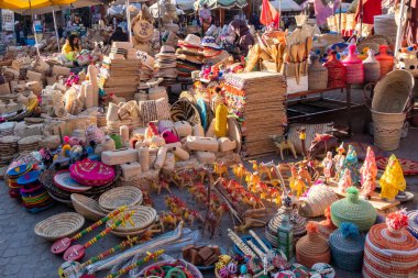 Morocco. High quality pho. Typical market in Morocco. Perfumes, spices and local crafts.to