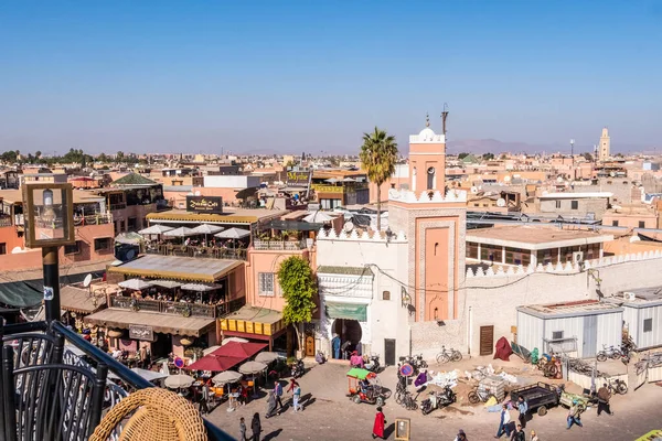 Mosque Jemaa Fnaa Square Medina Marrakech High Quality Photo — Stock Photo, Image