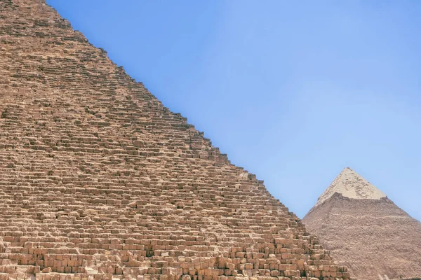 Experimente Encanto Veraniego Los Egipcios Través Imágenes Cautivadoras Las Pirámides — Foto de Stock