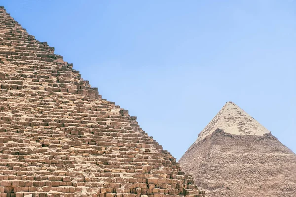 Experimente Encanto Veraniego Los Egipcios Través Imágenes Cautivadoras Las Pirámides — Foto de Stock