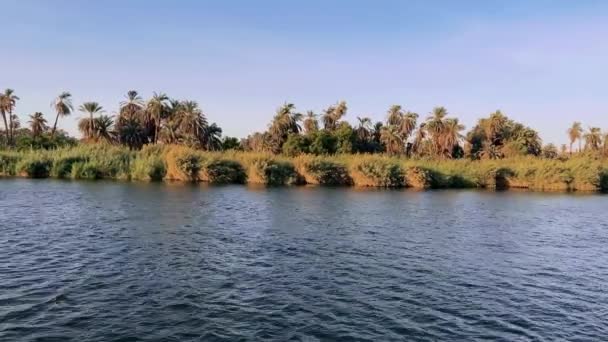 Objevte Bohatou Gobelín Historie Jak Pohodlně Plout Řece Nilu Palubě — Stock video