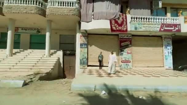 Luxors Commercial Drive Street View Samochodu Wysokiej Jakości Materiał Wyrusz — Wideo stockowe