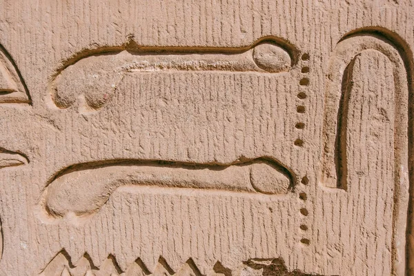 Kép Egy Egyiptomi Templom Falán Tárja Fel Ritkán Látott Mégis — Stock Fotó