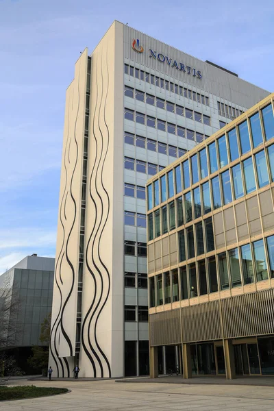 Базель Швейцария Октября 2022 Года Офисные Здания Novartis Pharma Novartis — стоковое фото
