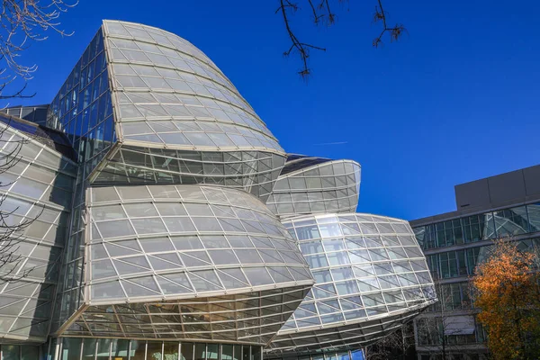 Базель Швейцария Октября 2022 Здание Gehry Компании Novartis Pharma Спроектирован — стоковое фото