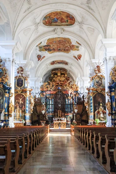 Ren Adası Ndaki Rheinau Manastırı Nın Içi Rheinau Abbey Sviçre — Stok fotoğraf