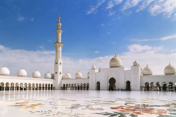 Grande Mosquée Shaikh Zayed Dans Capitale Abu Dhabi Des Émirats — Photo