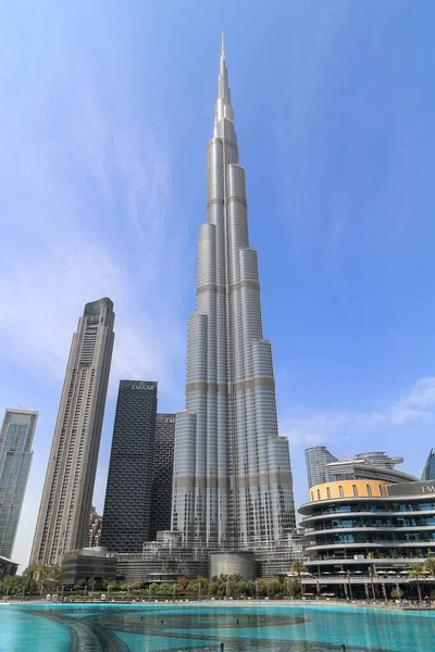 Torre Burj Khalifa Dubai Con Altura 829 Edificio Más Alto —  Fotos de Stock