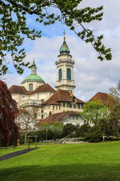 Ursus Katedralen Ett Schweiziskt Nationellt Kulturarv Solothurn Schweiz — Stockfoto